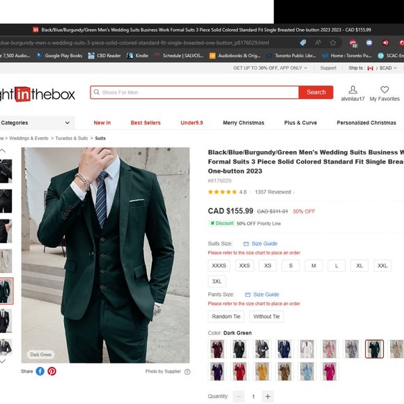 Men 3 piece Suit - Picture 4 of 10